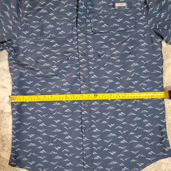 Ocean Coast Navy Patterned Long Sleeve Shirt - Picture 7 of 9